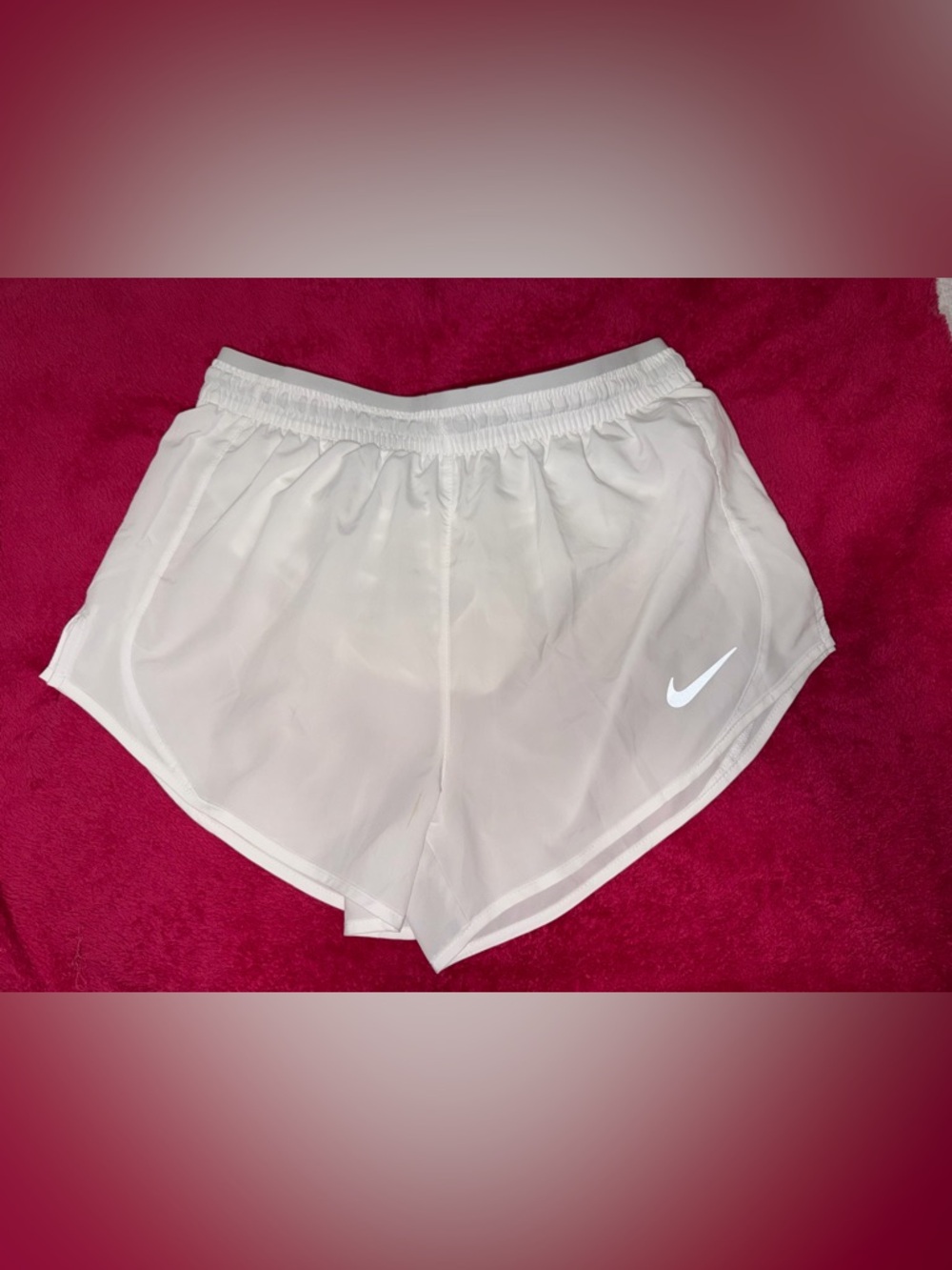 Nike White Women's Athletic Running Shorts